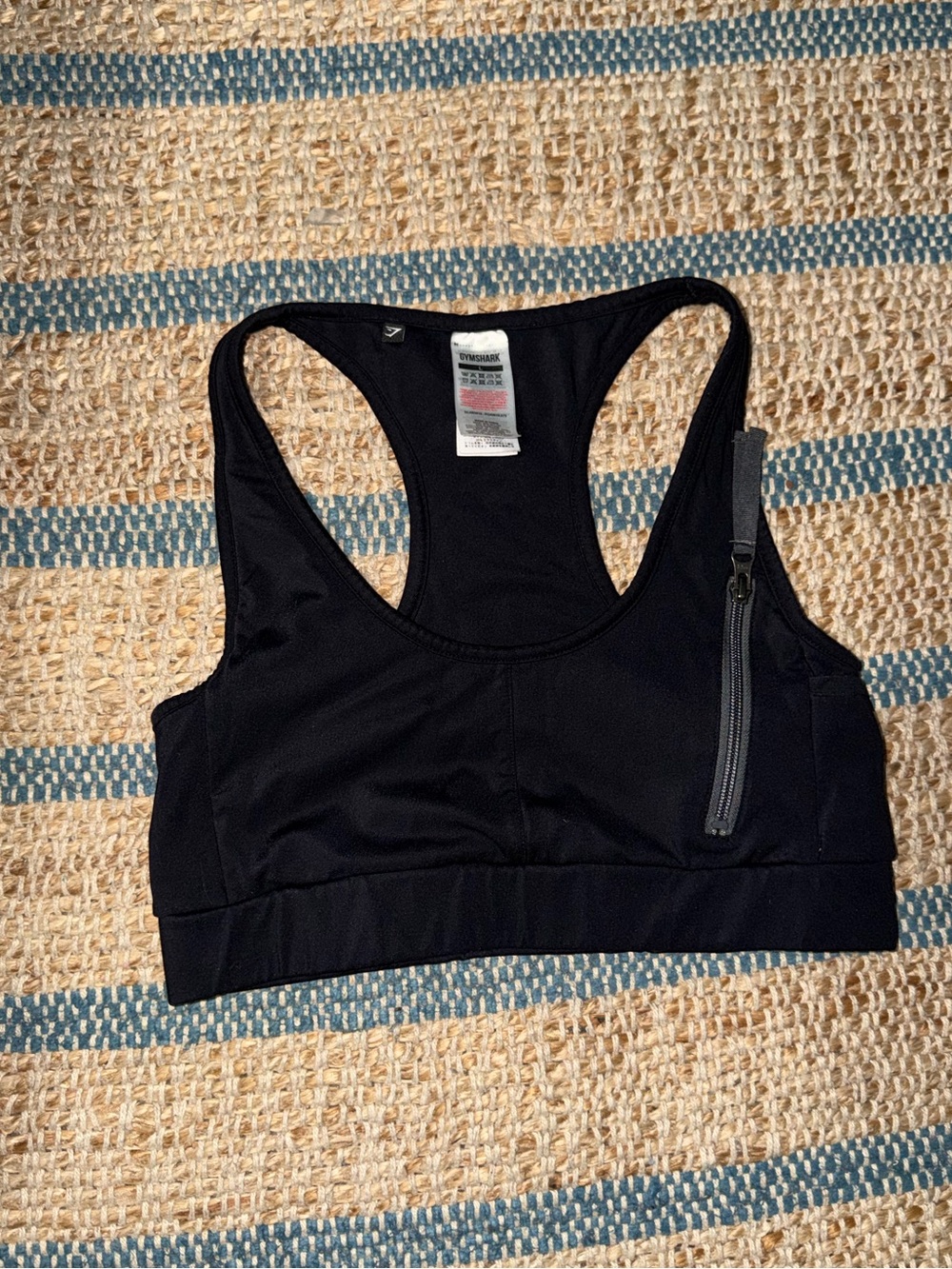 Gymshark bra with zipper size large